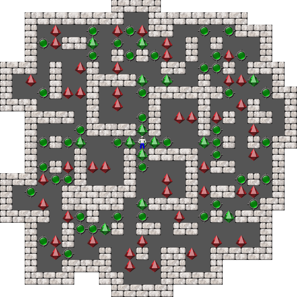 Sokoban Mass Remodel level 1656